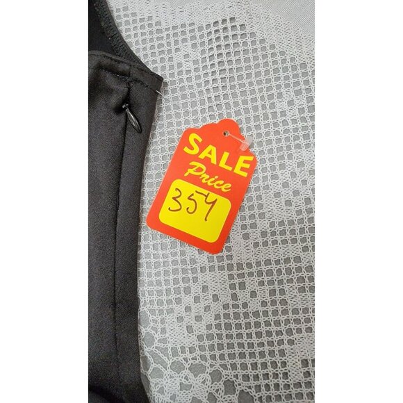 LAUNDRY BY SHELLI SEGAL  WOMEN'S BLACK  LONG COCKTAIL  DRESS SIZE 10 # 354B - Picture 12 of 12